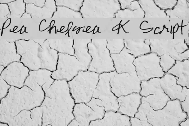 Pea Chelsea K Script Font examples