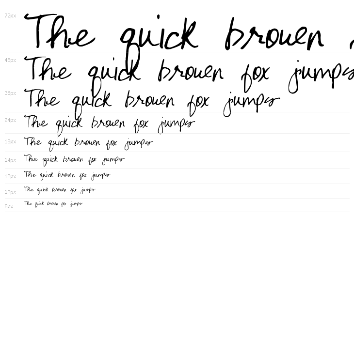 Pea Chelsea K Script Waterfall