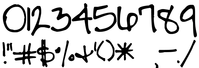 Pea ChickieShannon Font OTHER CHARS
