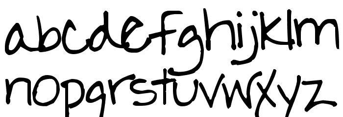 Pea ChickieShannon Font LOWERCASE