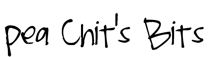 Pea Chit's Bits Font
