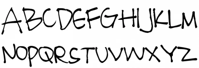 Pea Chit's Bits フォント 大文字