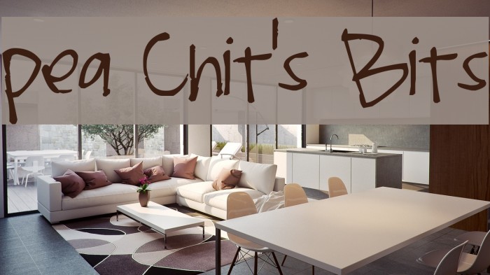 Pea Chit's Bits Font examples