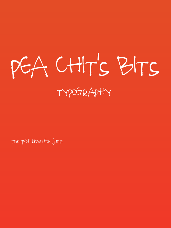Pea Chit's Bits Poster