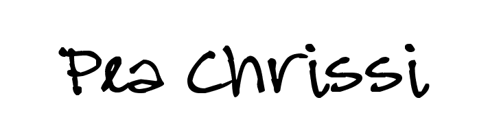 Pea Chrissi  नि: शुल्क फ़ॉन्ट्स डाउनलोड