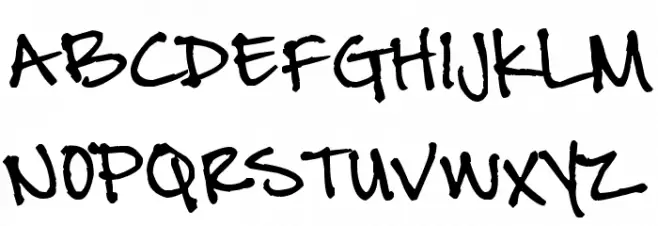 Pea Chrissi Font UPPERCASE
