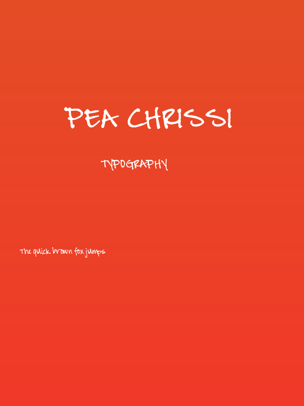Pea Chrissi Poster
