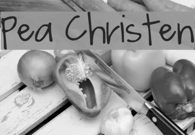 Pea Christen フォント examples