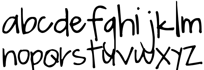 Pea Christen Font LOWERCASE