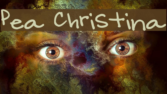 Pea Christina Font examples