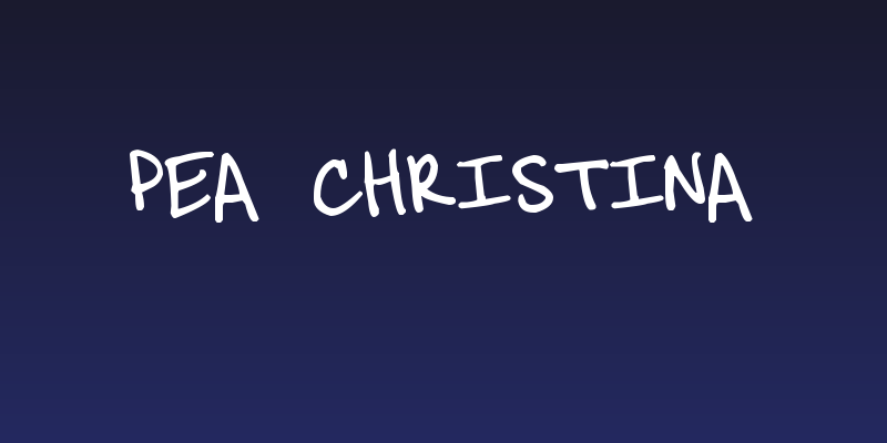 Pea Christina Social Header