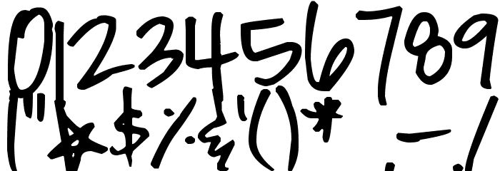 Pea Christy Font OTHER CHARS