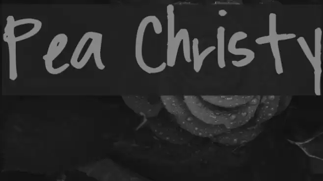 Pea Christy Font examples