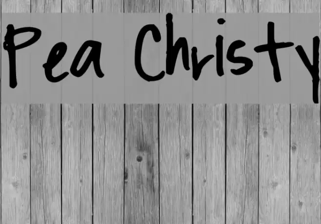 Pea Christy Font examples