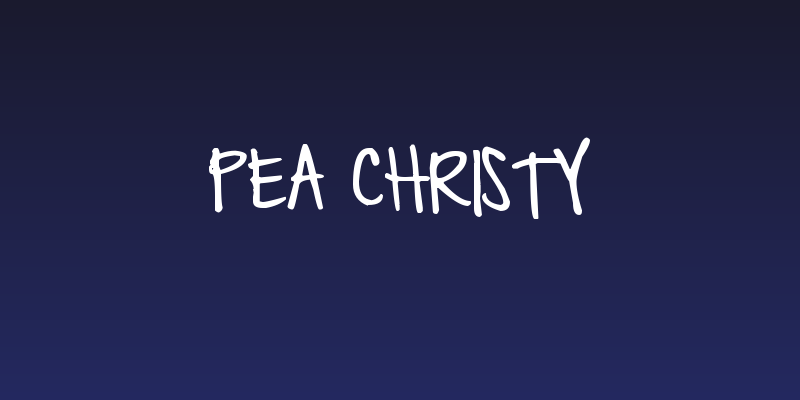 Pea Christy Social Header