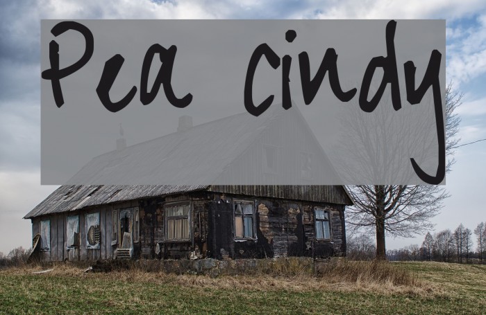 Pea Cindy Font examples