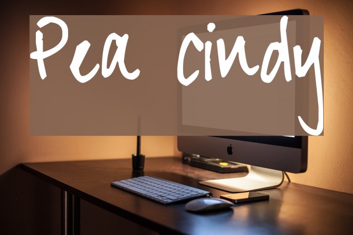 Pea Cindy Font examples