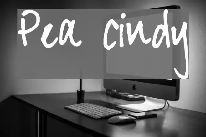 Pea Cindy Font examples