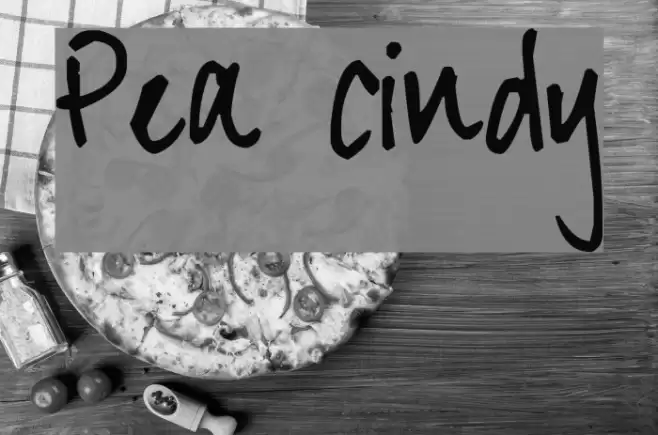 Pea Cindy Font examples