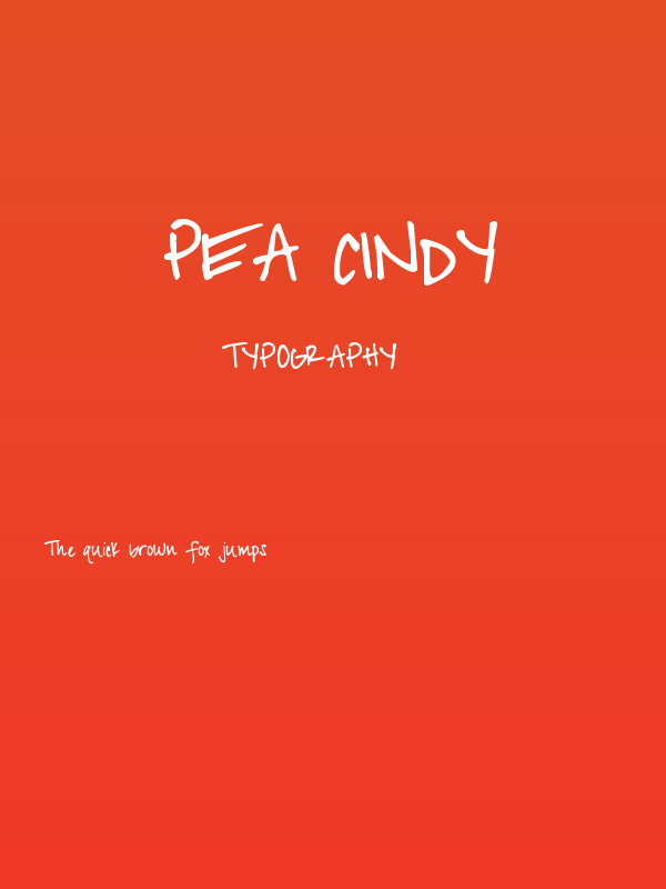 Pea Cindy Poster