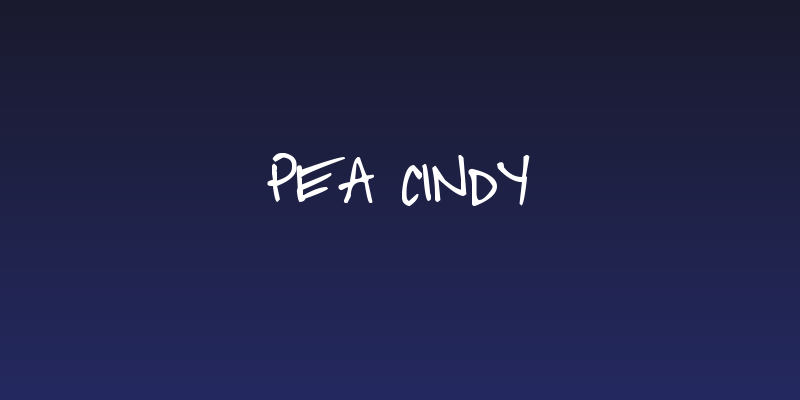 Pea Cindy Social Header