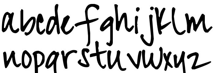 Pea Cindy Font LOWERCASE