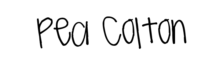 Pea Colton  Free Fonts Download