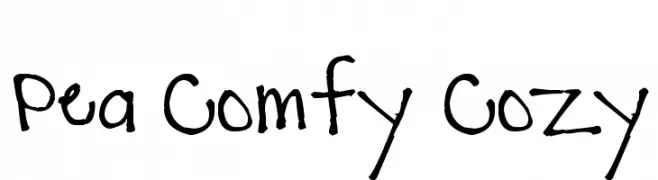 Pea Comfy Cozy  baixar fontes gratis