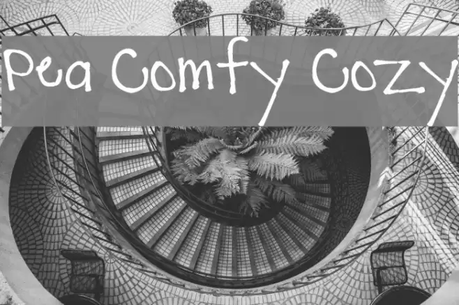 Pea Comfy Cozy Font examples