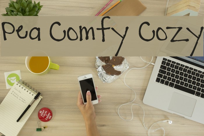 Pea Comfy Cozy Font examples