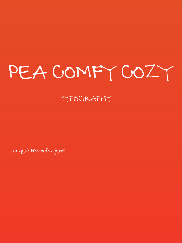 Pea Comfy Cozy Poster