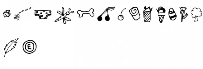 Pea Cookie's Doodles फ़ॉन्ट लोअरकेस