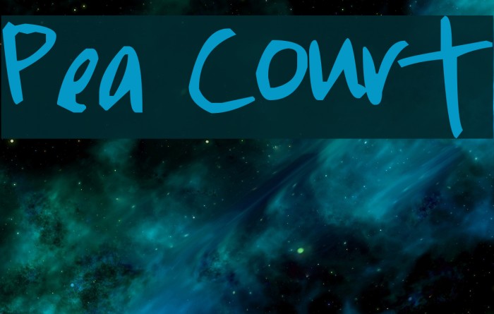 Pea Court Font examples