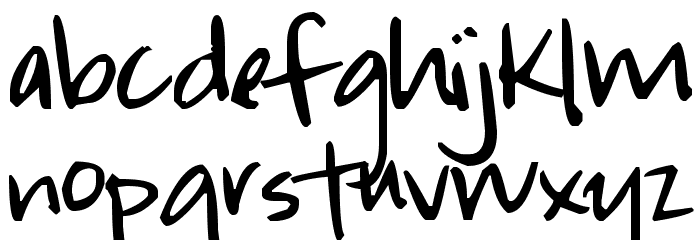 Pea Court Font LOWERCASE