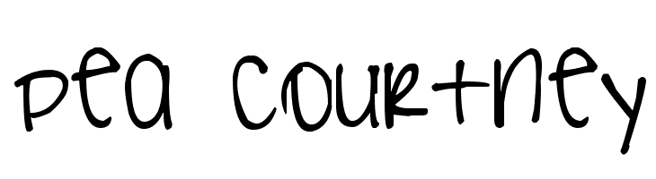Pea Courtney 字体