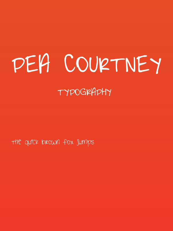 Pea Courtney Poster