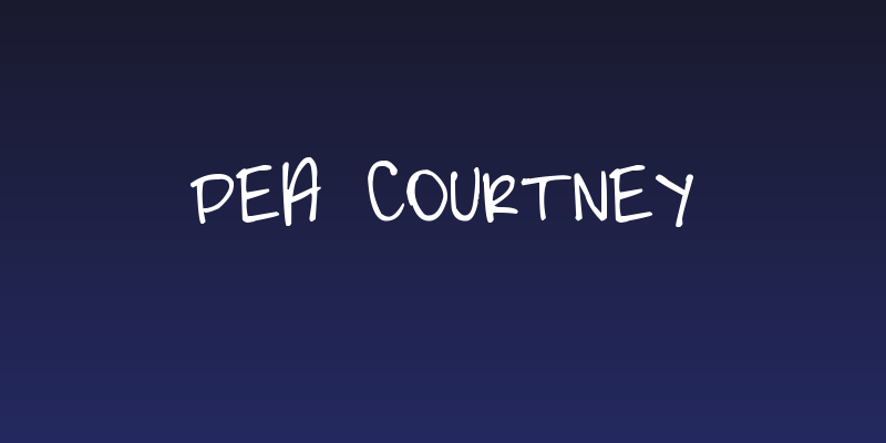 Pea Courtney Social Header