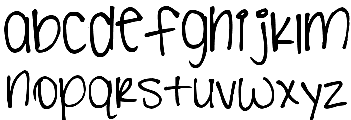 Pea Courtney Font LOWERCASE