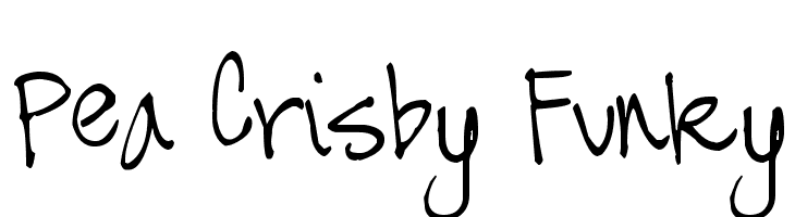 Pea Crisby Funky  font caratteri gratis