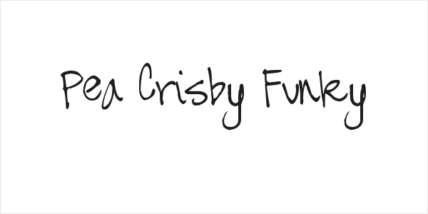 Pea Crisby Funky Logo