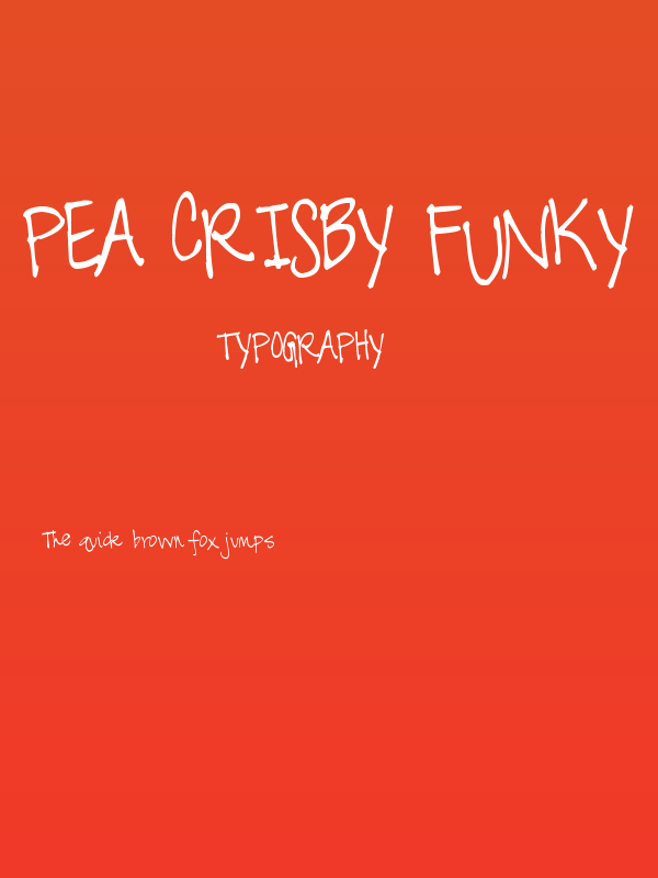 Pea Crisby Funky Poster