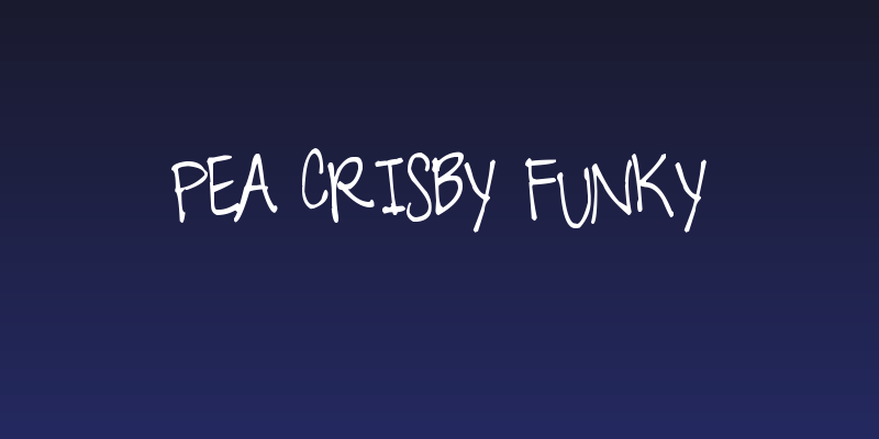 Pea Crisby Funky Social Header