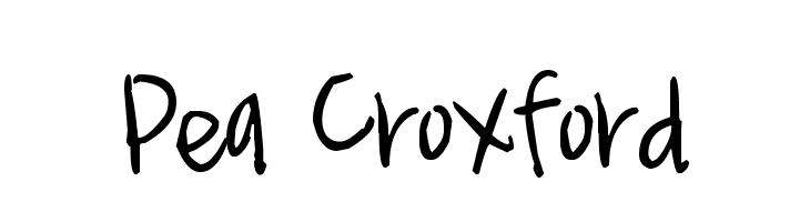 Pea Croxford Font