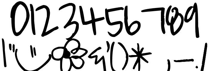 Pea Croxford Font OTHER CHARS