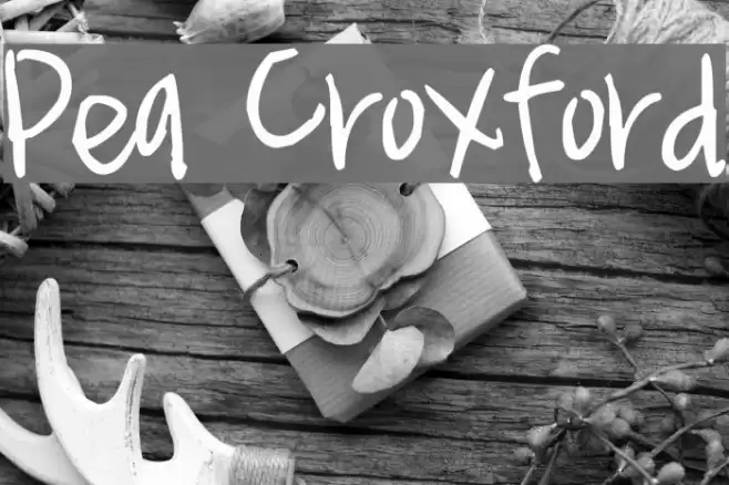 Pea Croxford Font examples