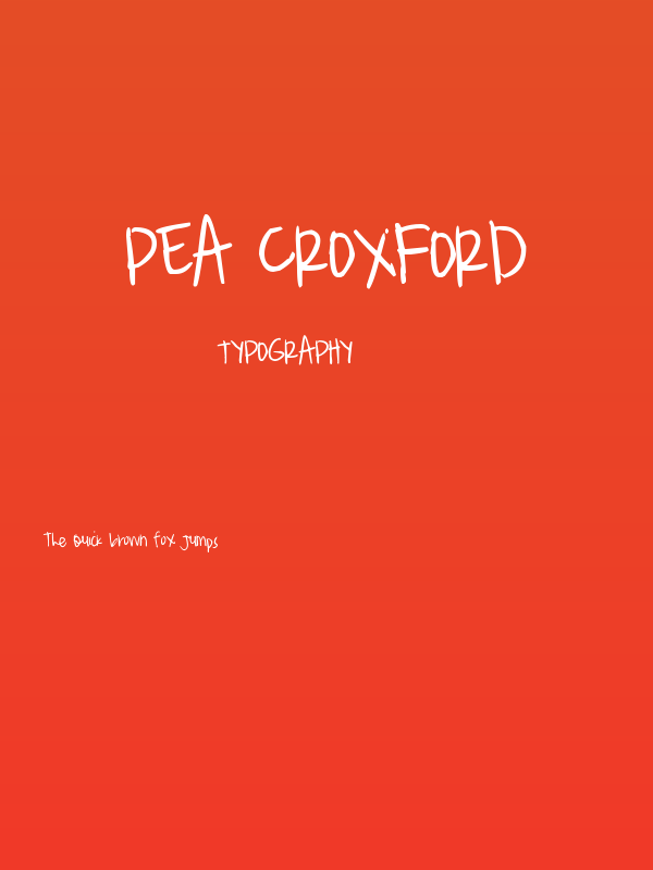Pea Croxford Poster