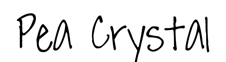 Pea Crystal Font