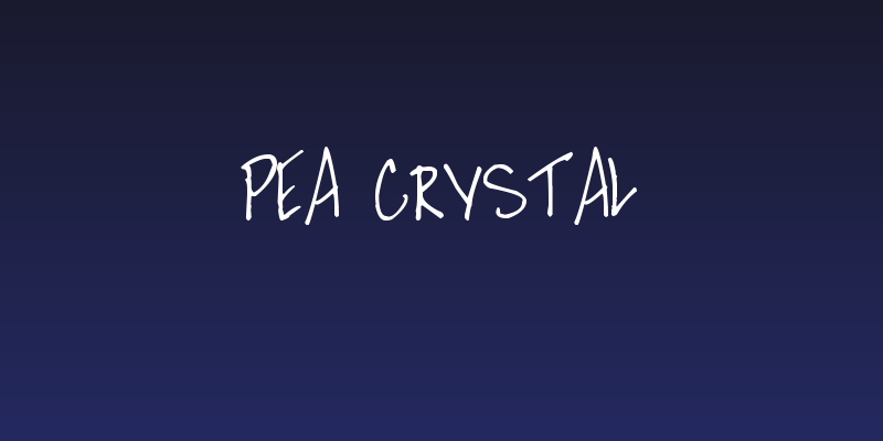 Pea Crystal Social Header