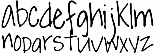 Pea Crystal Schriftart Kleinbuchstaben