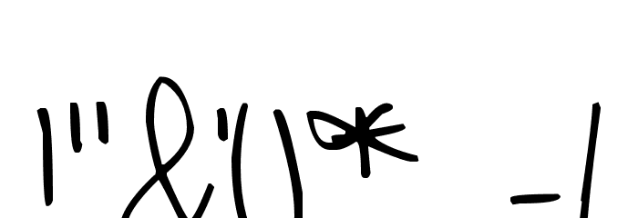 Pea Cuartas Font OTHER CHARS